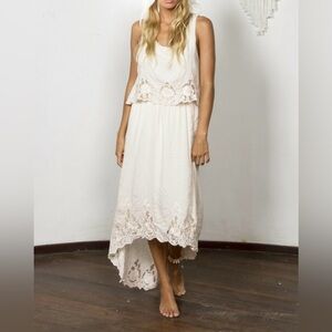 Fillyboo Dream Feed Dress Pale Pink Size Small Boho Maternity Maxi